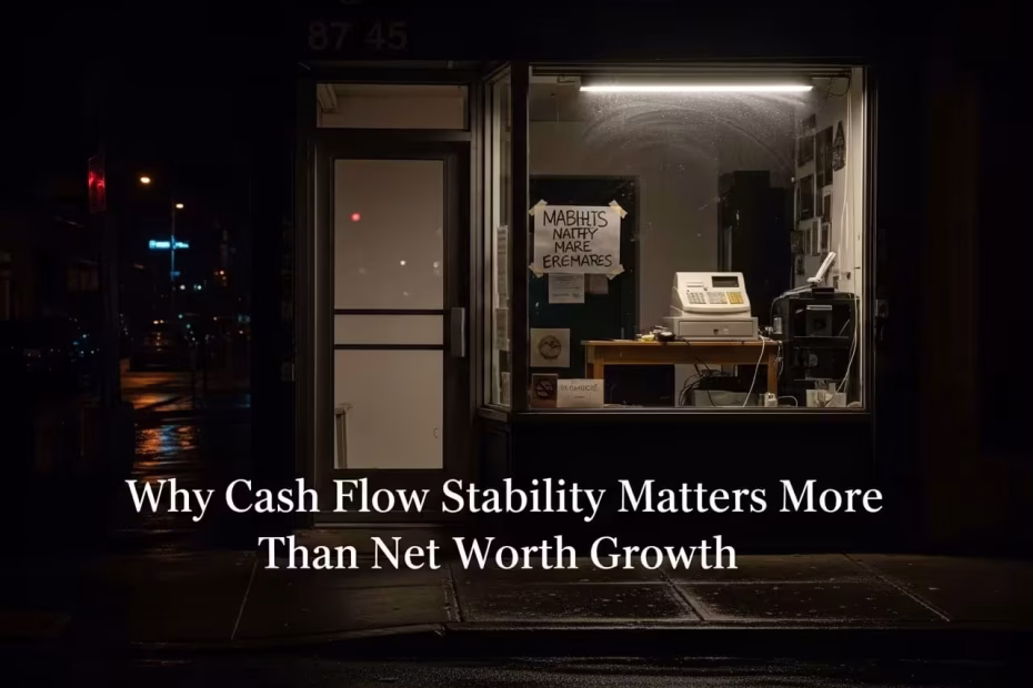 cash flow stability over net worth growth