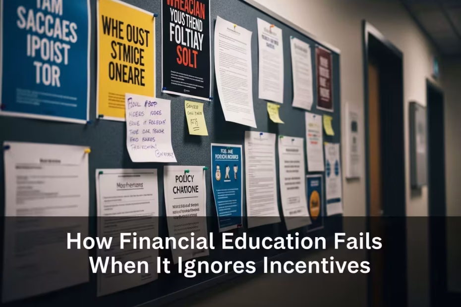 financial education ignores incentives